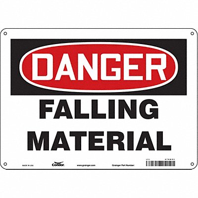 CONDOR 476K93 J6926 Safety Sign 10 inx14 in Aluminum