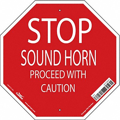 CONDOR 477G57 Safety Sign 18 inx18 in Polyethylene