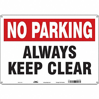 CONDOR 477J06 Safety Sign 14 inx20 in Aluminum