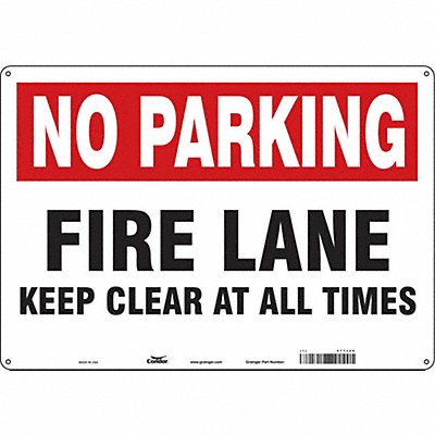 CONDOR 477J20 Safety Sign 14 inx20 in Polyethylene