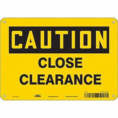 CONDOR 477L62 J6962 Traffic Sign 7 in x 10 in Aluminum