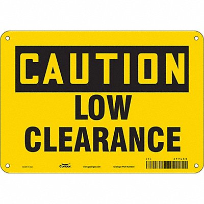 CONDOR 477L69 Traffic Sign 7 in x 10 in Aluminum