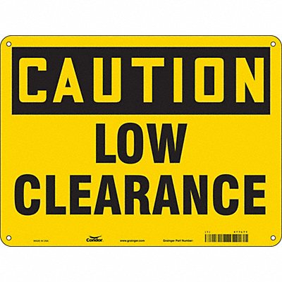 CONDOR 477L71 Safety Sign 18 in x 24 in Aluminum