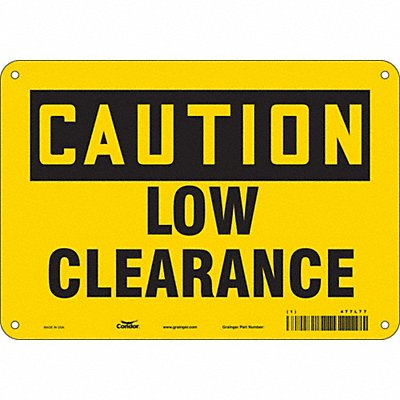 CONDOR 477L77 Safety Sign 7 in x 10 in Vinyl