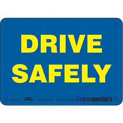 CONDOR 477N27 K1451 Safety Sign 5 inx7 in Polyethylene
