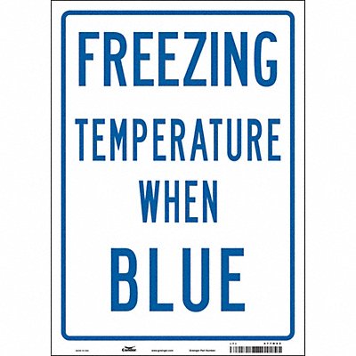 CONDOR 477N62 Safety Sign 14 inx10 in Vinyl