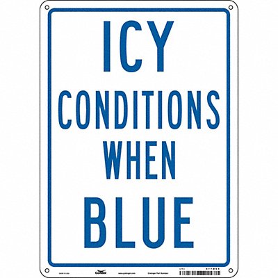 CONDOR 477N65 Safety Sign 14 inx10 in Aluminum