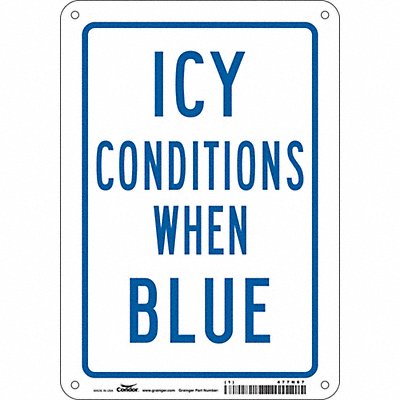 CONDOR 477N67 Safety Sign 10 inx7 in Polyethylene