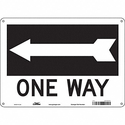 CONDOR 477P11 Safety Sign 10 in x 14 in Aluminum