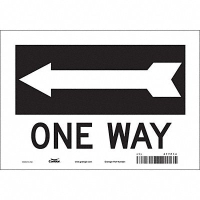 CONDOR 477P14 Safety Sign 7 in x 10 in Vinyl