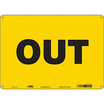CONDOR 477P35 K1481 Safety Sign 10 in x 14 in Aluminum