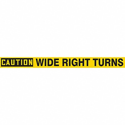 CONDOR 477R45 Safety Sign 2 inx24 in Polyethylene