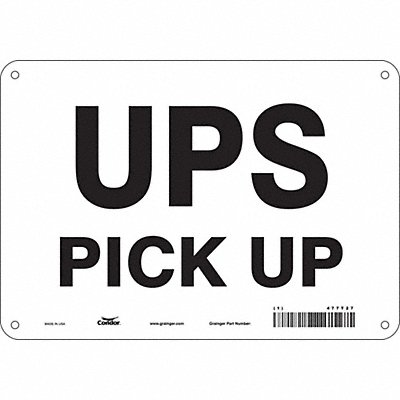 CONDOR 477T27 Safety Sign 7 inx10 in Polyethylene