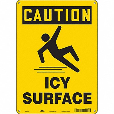 CONDOR 477U56 Safety Sign 14 inx10 in Vinyl