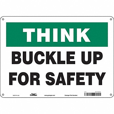 CONDOR 477V23 Safety Sign 10 inx14 in Aluminum