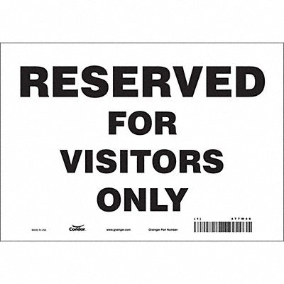 CONDOR 477W46 Visitor Parking Sign 7 x 10