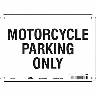CONDOR 477X51 Motorcycle Parking Sign 7 x 10