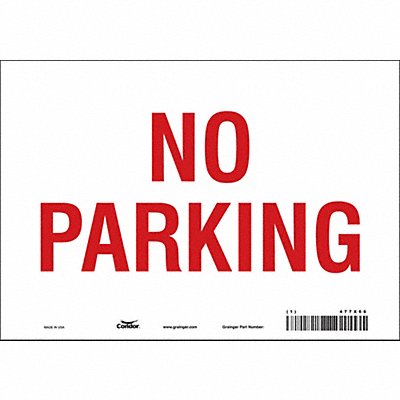CONDOR 477X66 No Parking Sign 7 x 10