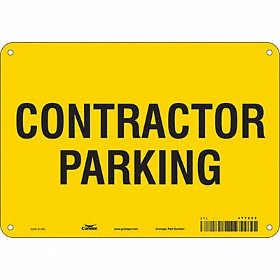 CONDOR 477Z05 Contractor Parking Sign 7 x 10