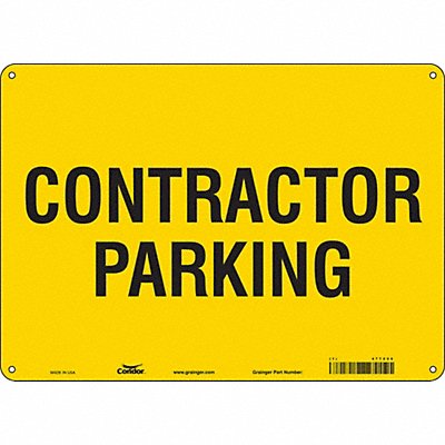 CONDOR 477Z06 Contractor Parking Sign 10 x 14