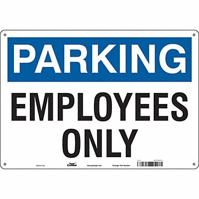 CONDOR 477Z71 Employee Parking Sign 14 x 20