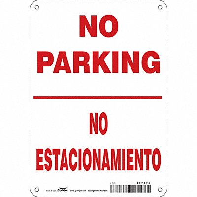 CONDOR 477Z78 No Parking Sign 10 x 7