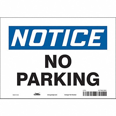 CONDOR 478C80 J7000 Safety Sign 7 inx10 in Vinyl