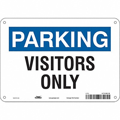 CONDOR 478D08 Visitor Parking Sign 7 x 10