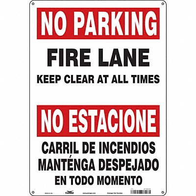 CONDOR 478D35 Fire Lane No Parking Sign 20 x 14