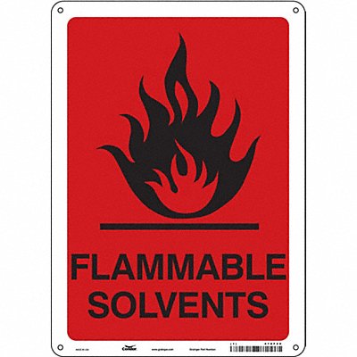 CONDOR 478F20 Safety Sign 14 in x 10 in Aluminum