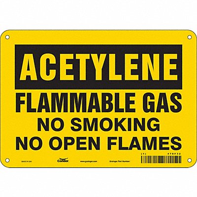 CONDOR 478F32 J9360 Danger Sign 7 in x 10 in Aluminum