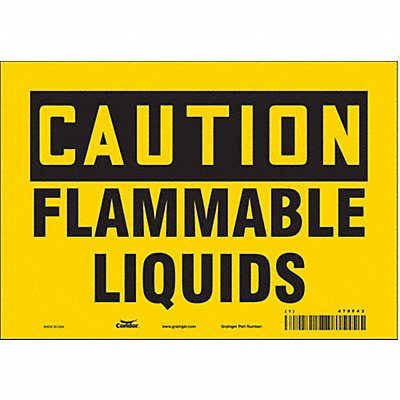 CONDOR 478F43 Safety Sign 7 inx10 in Vinyl
