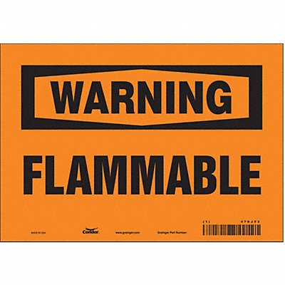 CONDOR 478J53 Safety Sign 7 inx10 in Vinyl