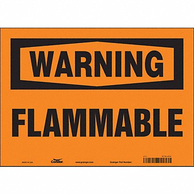 CONDOR 478J54 Safety Sign 10 in x 14 in Vinyl
