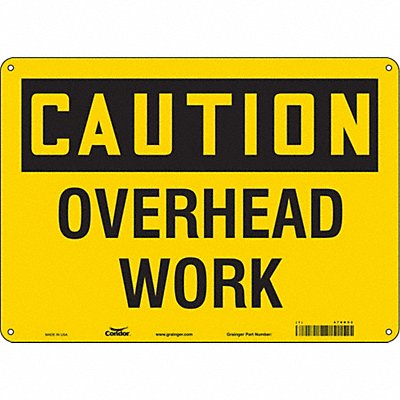 CONDOR 478K92 J6964 Safety Sign 10 in x 14 in Aluminum