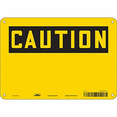 CONDOR 478Y71 Safety Sign 7 inx10 in Polyethylene