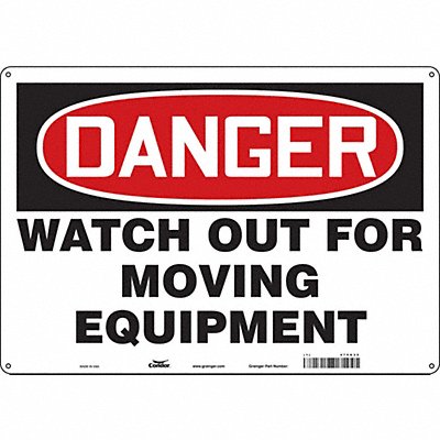 CONDOR 479G35 Safety Sign 14 in x 20 in Aluminum
