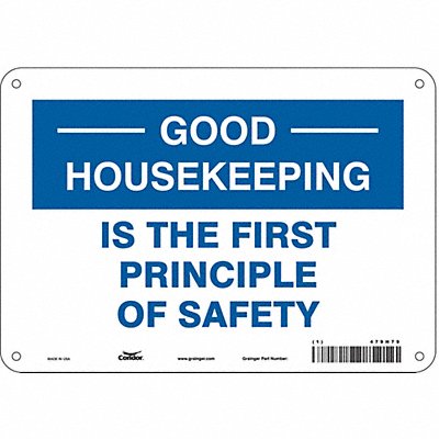 CONDOR 479H79 Safety Sign 7 inx10 in Polyethylene