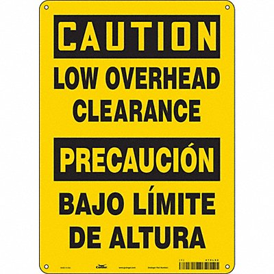 CONDOR 479L80 Safety Sign 14 inx10 in Aluminum