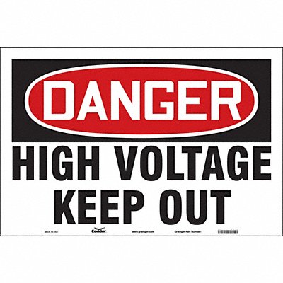 CONDOR 479T81 Safety Sign 24 in x 36 in Vinyl