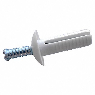GRAINGER 61ASR25100 Anchor Rivet Round Nylon 1/4 D 1 L PK5