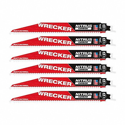 MILWAUKEE TOOL  EQUIPMENT 48-00-5372, 48-00-5372 (2) 9 w/ NITRUS CARBIDE SAWZALL 3PK