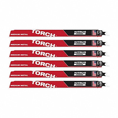 MILWAUKEE TOOL  EQUIPMENT 48-00-6353, 48-00-6353 TPI10 12 w/NITRUS CARBIDE SAWZALL Bl 3PK