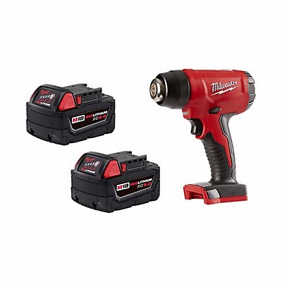 MILWAUKEE 48-11-1852, 2688-20 M18 XC5.0 Battery 2PK + M18 Heat Gun