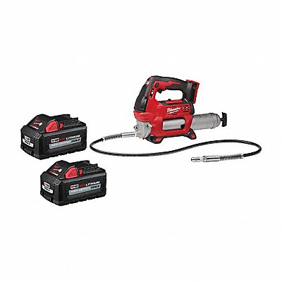 MILWAUKEE 48111862264620 M18 XC6.0 Battery 2PK + M18 Grease Gun