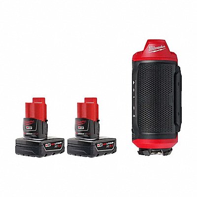 MILWAUKEE 48112412295520 M12 Battery 2PK + M12 Jobsite Speaker