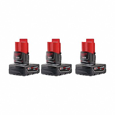 MILWAUKEE 4.8112412481124E+15 M12 REDLITHIUM XC Battery 3PK