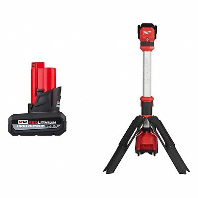 MILWAUKEE 48112500000000 Battery and Tower Light 700 lm 1400 lm