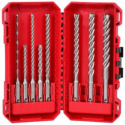 MILWAUKEE 48207663 Rotary Hammer Drill Bit Set 2 in L Flute