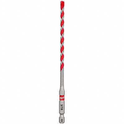 MILWAUKEE 48209006 3/16x4x6 Shockwave Carb Hammer Drill Bit